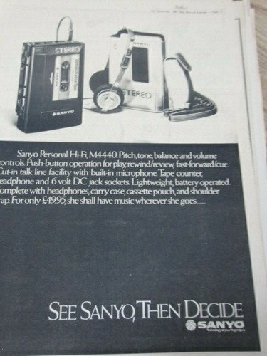 Sanyo casstte personal - (-0-),