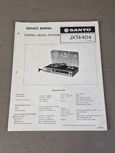 Sanyo stereo music system - stereo, jxt