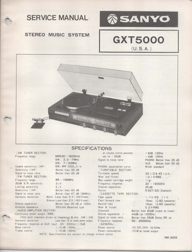 Service repair manual sanyo - repair,