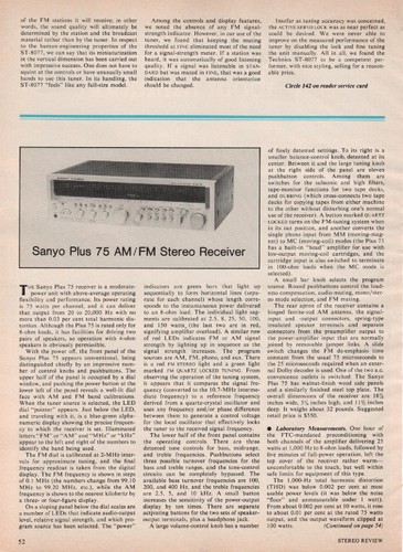 Sanyo plus receiver - sanyo,