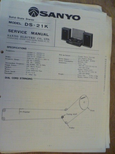 Sanyo 21k music - ds-21k,