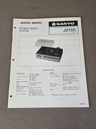 Sanyo stereo music system jxt - sanyo,