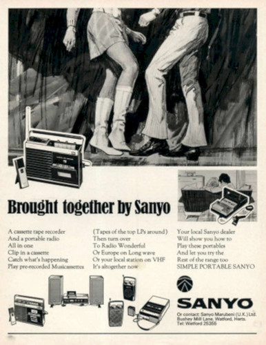 Sanyo portable music - music, 1960s